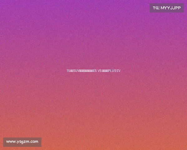 15万级SUV硬核比拼,吉利银河E5 VS 比亚迪宋PLUS EV 15万级SUV硬核比拼,吉利银河E5 VS 比亚迪宋PLUS EV